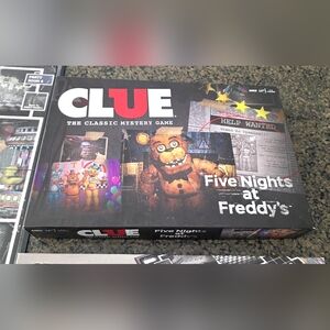 Five Nights at Freddy's CLUE Board Game 2018 99% Complete missing instruc. FNAF